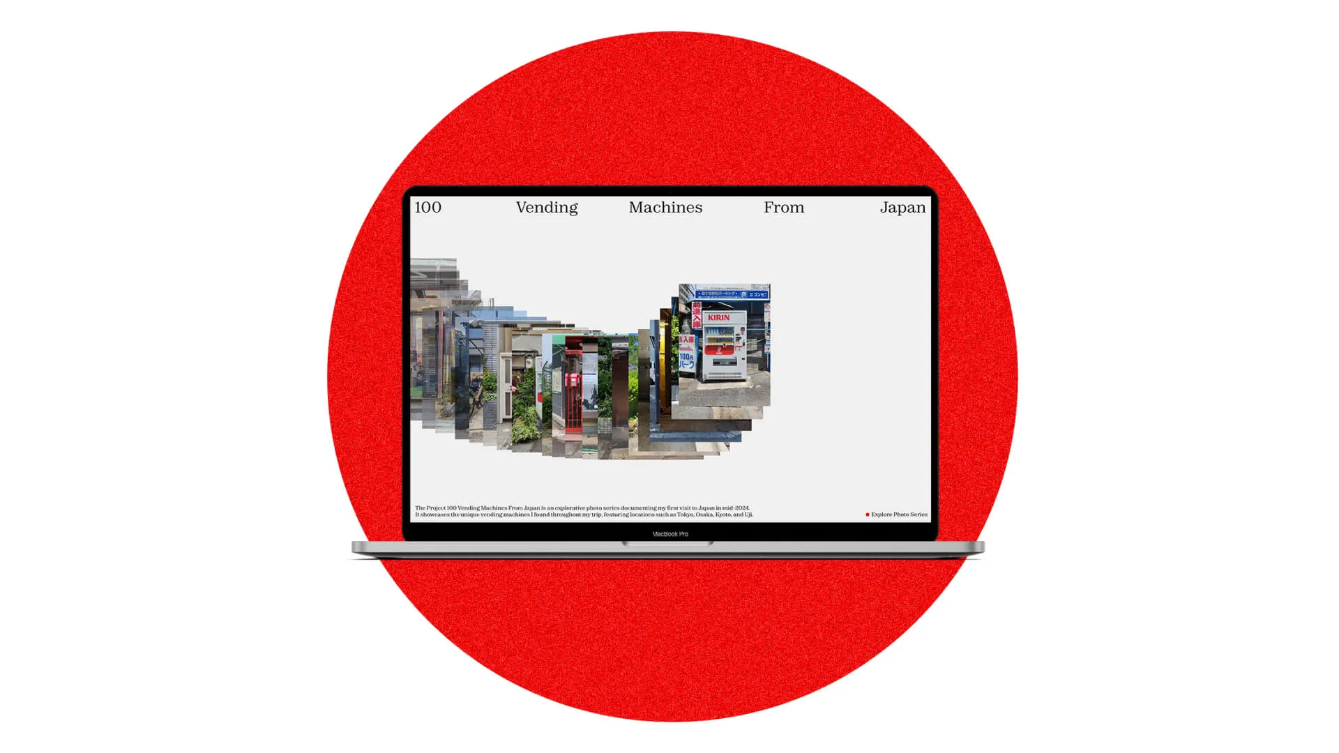 100 Vending Machines From Japan Laptop Mockup